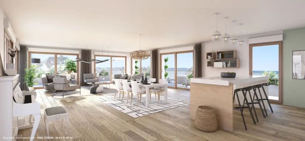 Villa Beau rivage vue intérieure